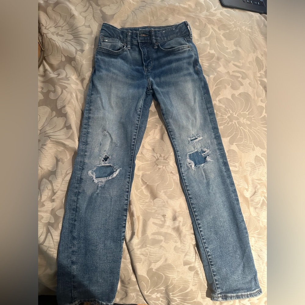 Lightly ripped boys jeans